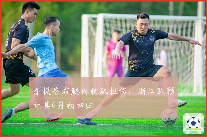 李提香右腿内收肌拉伤，浙江队预计其6月初回归