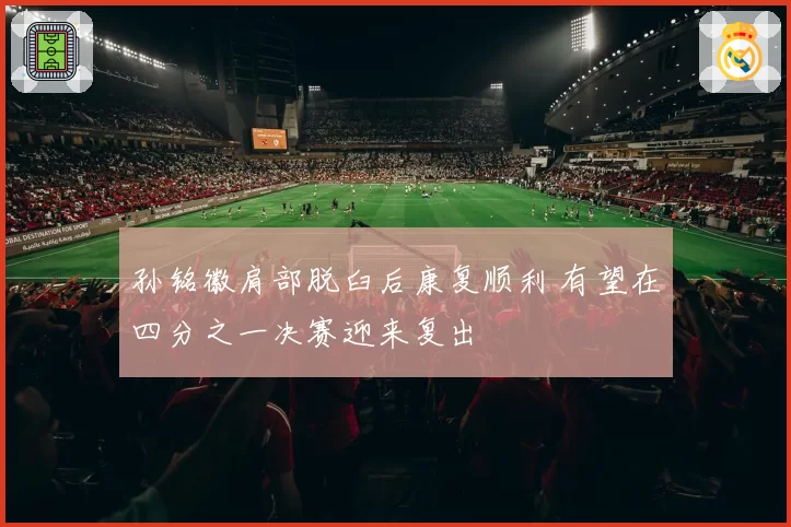 孙铭徽肩部脱臼后康复顺利 有望在四分之一决赛迎来复出